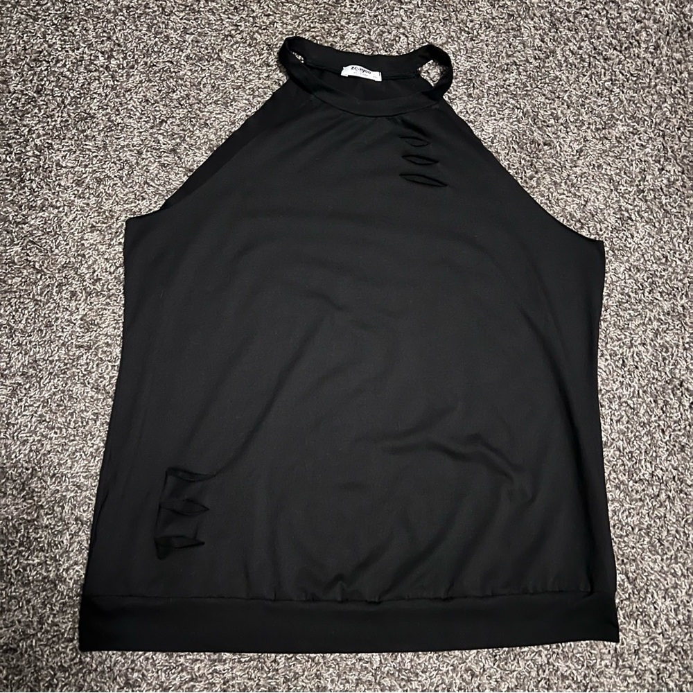 ZEAGOO XXL SHIRT WITH SLASHES IN DESIGN OF SHIRT